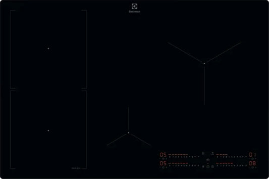 Electrolux KIS82453I Piano cottura a induzione, 80 cm, 4 fuochi, piastra a induzione, 4 Zone, Aspirante