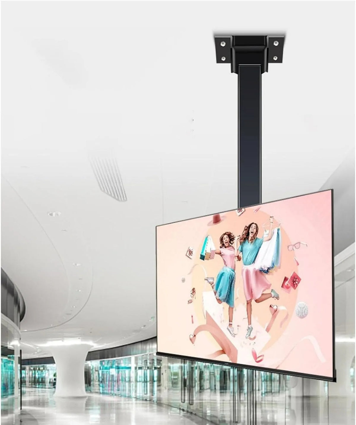 Smart TV, 70 pollici, televisore, con telecomando e interruttore di controllo design a soffitto dispositivo di sollevamento regolabile in altezza