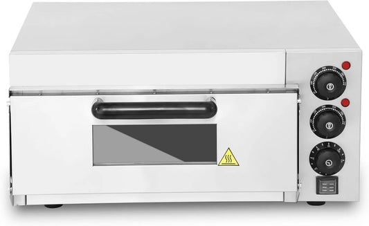 Forno elettrico per pizza, industriale, professionale, ristoranti, MBH Forno per pizza professionale elettrico a 1 camera per ristorazione. Piccolo