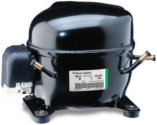 HP 1, Compressore CSIR, 28 cm3, Embraco Aspera NEK6181GK R404A R507, 3 Hp - 7