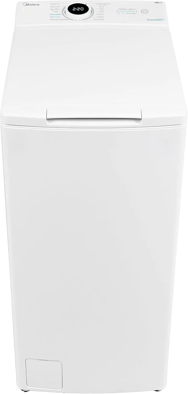 Lavatrice, 7 kg, classe energetica A, Midea Lavatrice a Carica dall'Alto 7 kg Classe A-10% 1200 Giri Motore BLDC