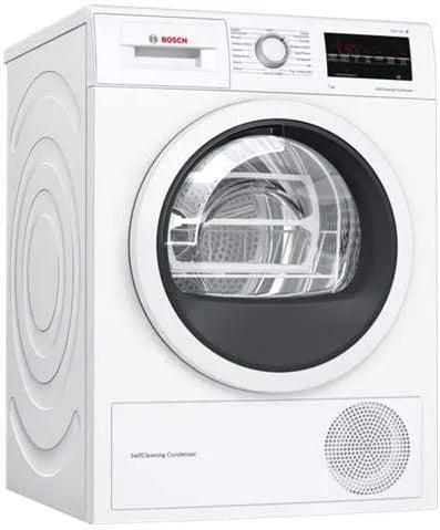 Bosch WTW85447IT Asciugatrice, 112 L, bianco, 65 Decibel, Bosch Elettrodomestici WTW85447IT Asciugatrice a Pompa di Calore