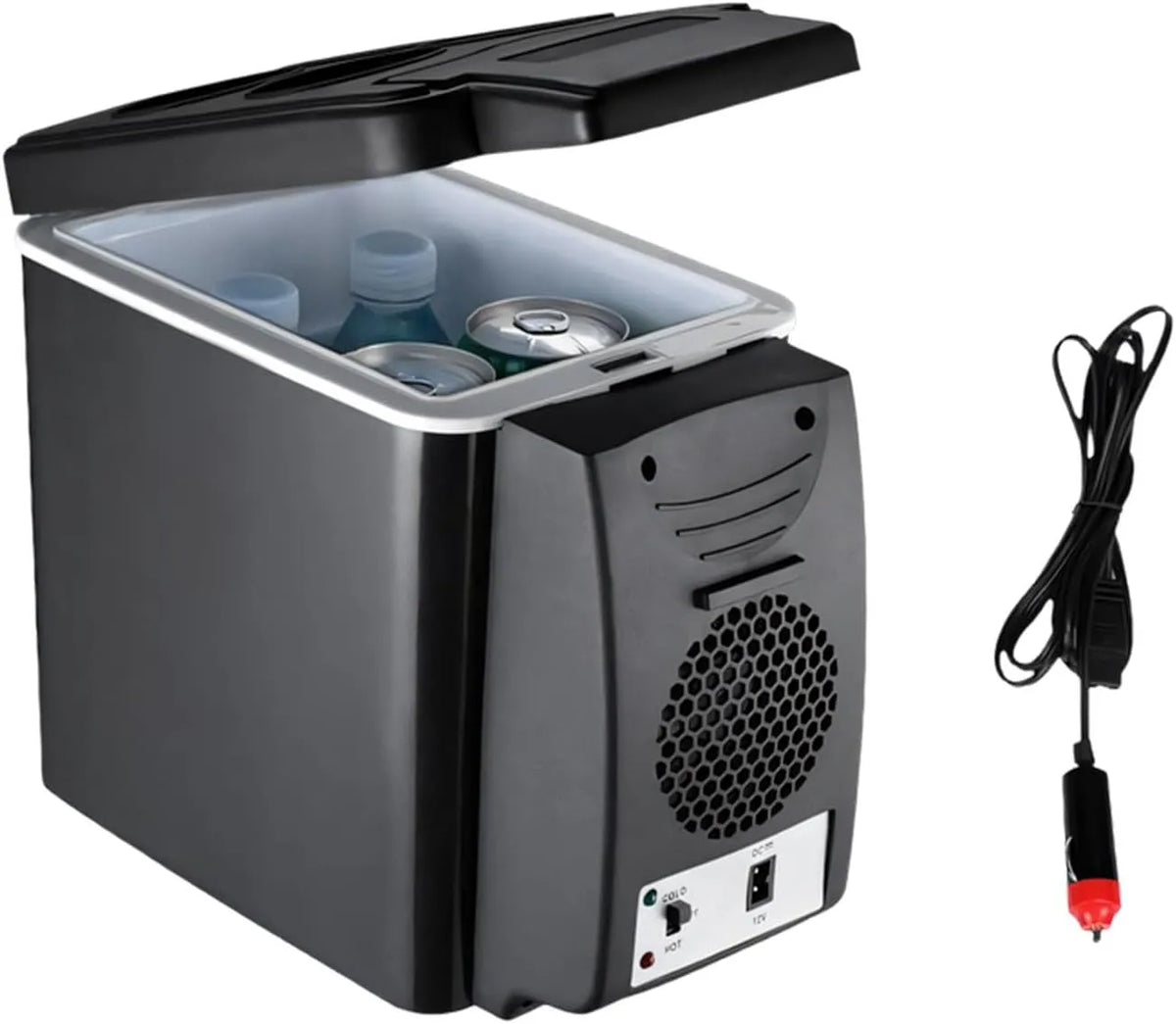 Congelatore, 6 L, portatile, freezer verticale, Dispositivo di raffreddamento e scaldino portatile per auto da 6 litri per viaggi in campeggio viaggi