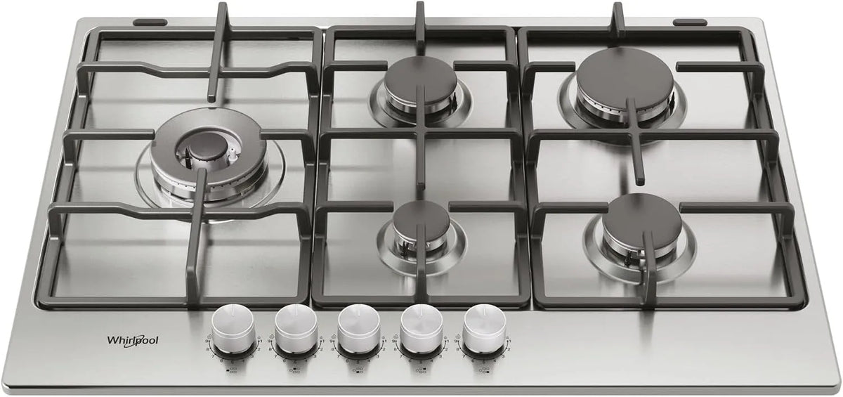 Whirlpool KGML 761 IX Acciaio Inox da Incasso 75 cm Gas 5 Fornello