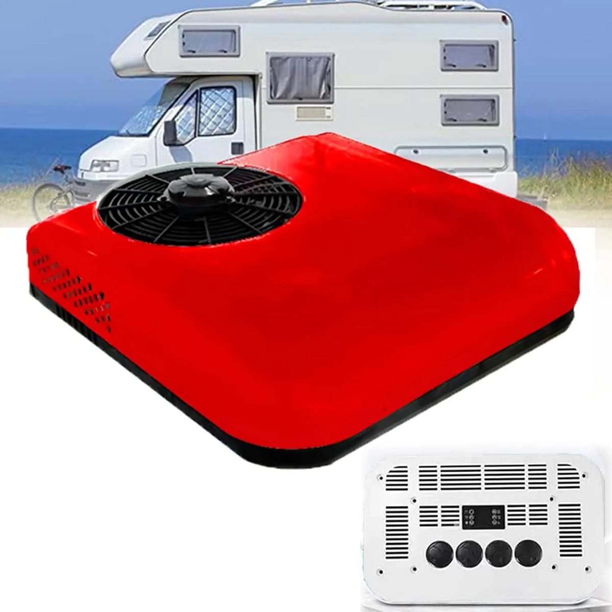 modello 12V/24V Red-24V, Condizionatori D'Aria Da Tetto Per Camper 12V/24V, Condizionatori D'Aria Per Camion Non Canalizzati, Unità Universali Tutto