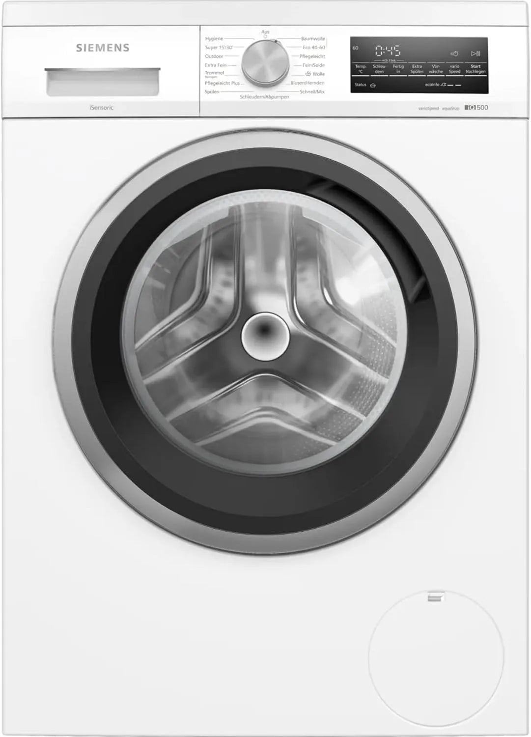 Siemens iQ500 WU14UT71 Lavatrice, 8 kg, smartFinish per meno stiratura, lavaggio rapido con speedPack L, 1400 giri, min, sistema antimacchia