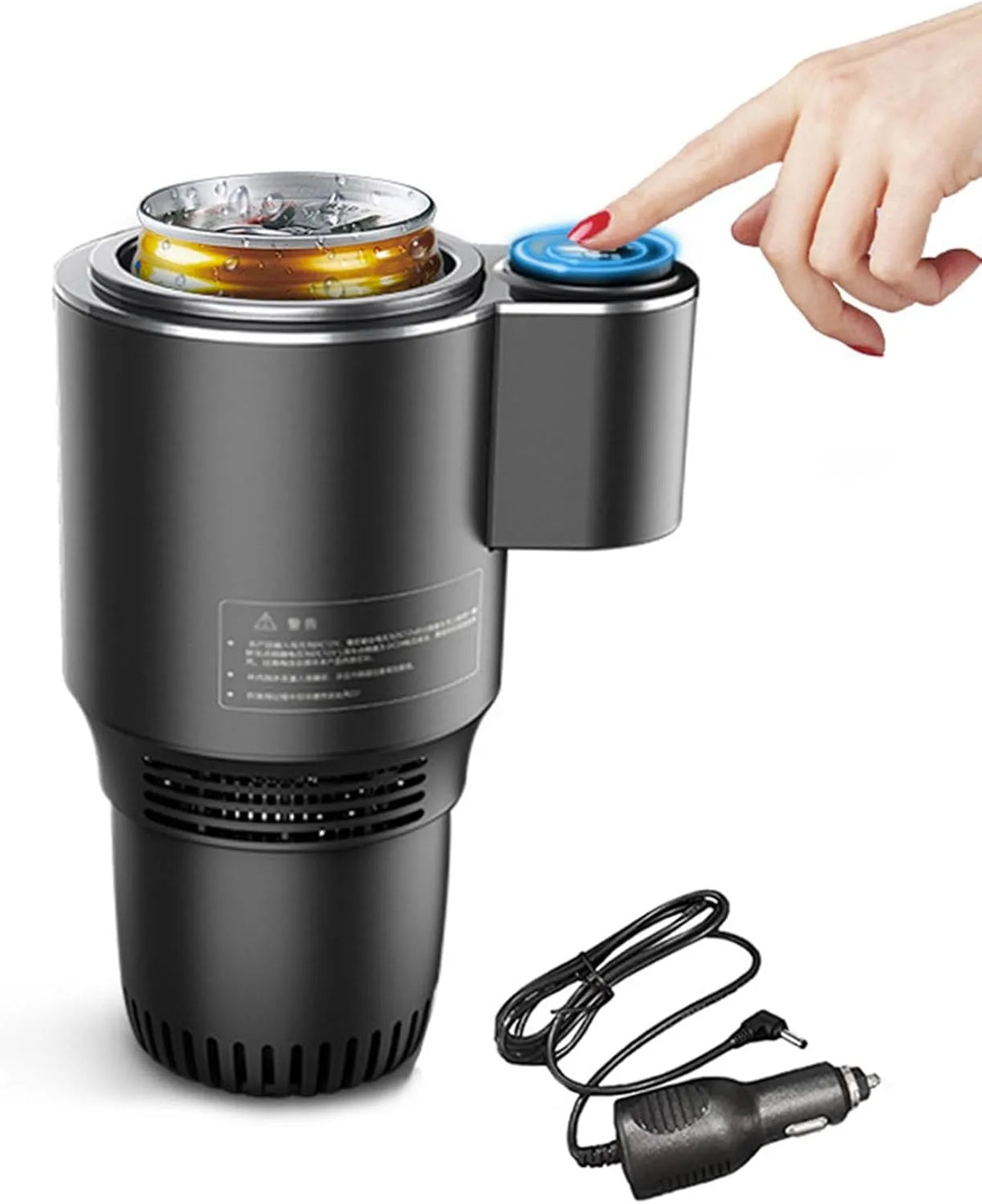 Frigorifero portatile, 12 V, auto, mini frigo portatile, Smart 2 in 1 Tazza di raffreddamento e riscaldamento per auto Viaggi all'aperto Mini
