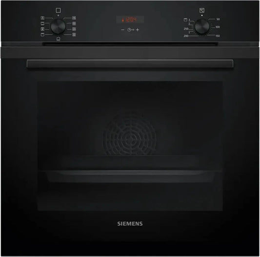 Forno elettrico HB234ABB3, 71 L, classe energetica E, da incasso, nero, 71 litri, forno elettrico ventilato