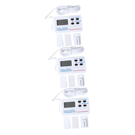 Congelatore, MAGICLULU 3pezzi, freezer verticale, MAGICLULU 3pezzi Termometro Per Frigorifero e Congelatore Allerta e Bassa Misuratore Ed Per Design e