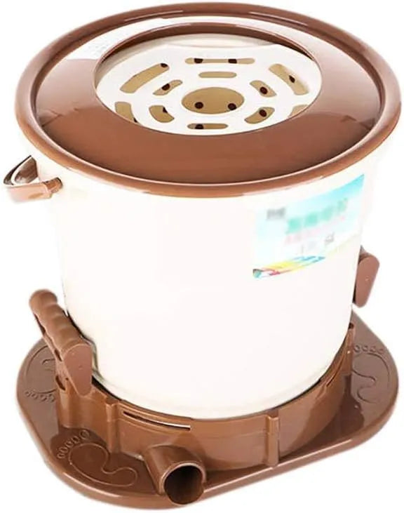 Lavatrice, portatile, Brown, Portatile Tipo di Rally Lavatrice Manuale Mini Asciugatrice Rotante Fitness Non Elettrico Design Compatto Campeggio