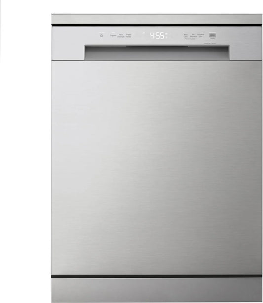 LG Serie 1 DF141FV Lavastoviglie, classe energetica D, libera installazione, grigio, Sistema QuadWash a 4 Bracci Irroratori, Smart Diagnosis