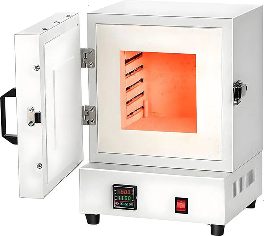 Forno elettrico, 2000 W, 2 zone di temperatura, Forno per Fusione di Gioielli, Forno Resistente alle Alte Temperature