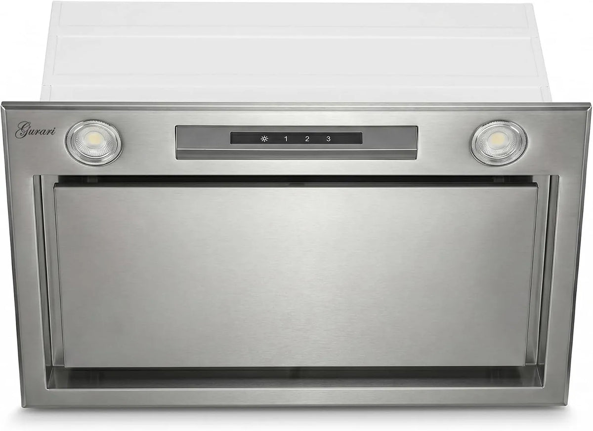 Cappa aspirante, 52 cm, 1000 m3/h, cappa da cucina, da incasso, touch, acciaio inox
