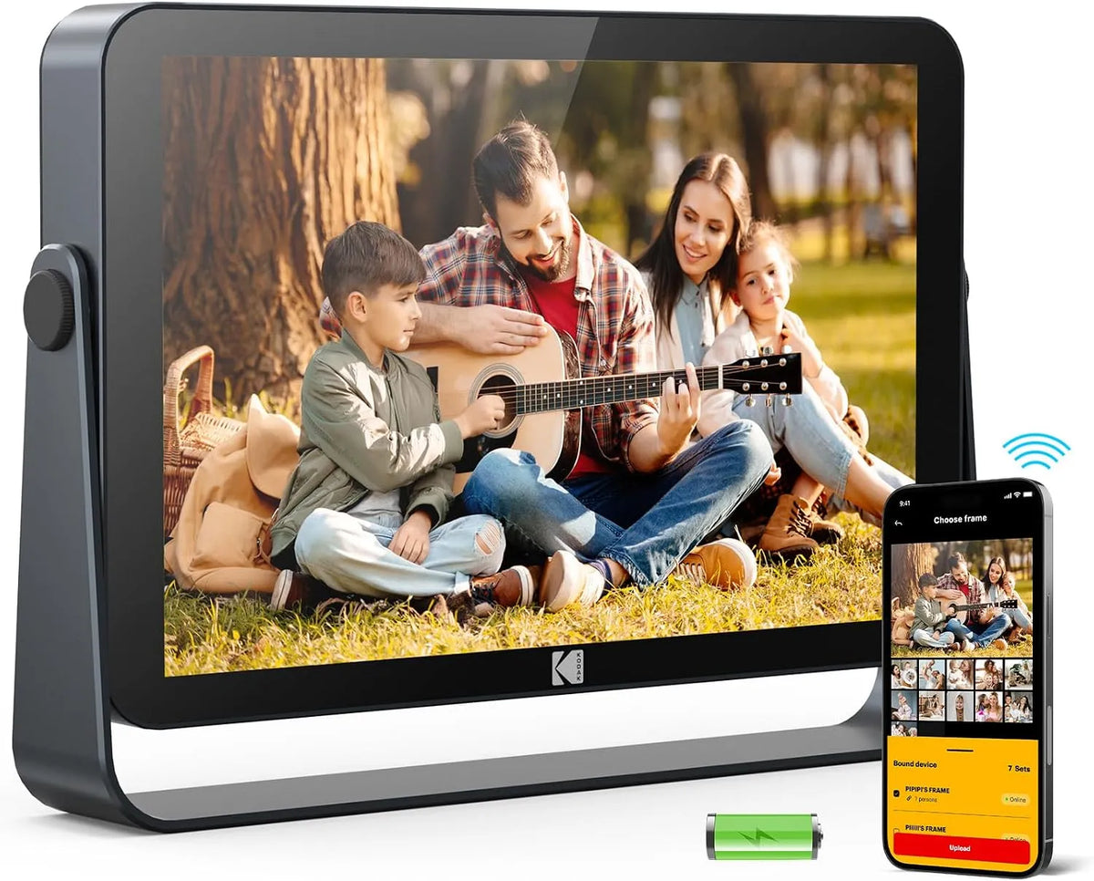 modello 4000mAh 32GB, Schermo Touch IPS G+G HD 1920x1200, KODAK Cornice Digitale WiFi 10.1 Pollici, Memoria 32GB, Batteria Integrata 4000mAh