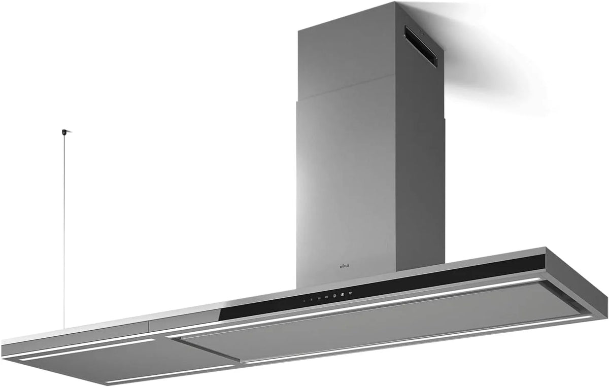 Cappa aspirante, 620 m3/h, cappa da cucina, acciaio inox, nero, Elica Element Island Cappa aspirante a isola Nero