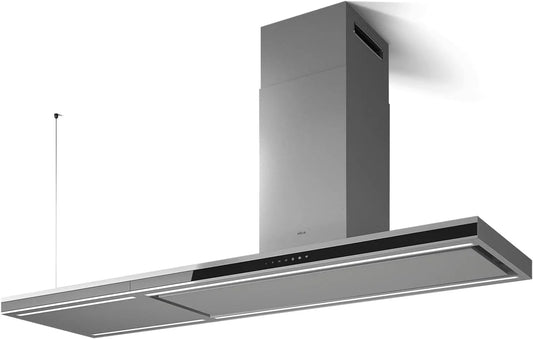 Cappa aspirante, 620 m3/h, cappa da cucina, acciaio inox, nero, Elica Element Island Cappa aspirante a isola Nero