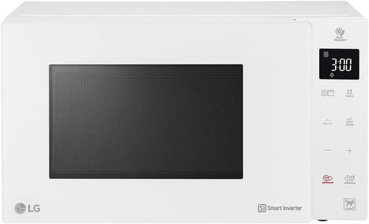 LG MH6336GIH Forno a microonde, 23 L, 1000 W, grill, Inverter, bianco, 5 Livelli di Potenza Regolabili, 23 Litri, Programmi Automatici