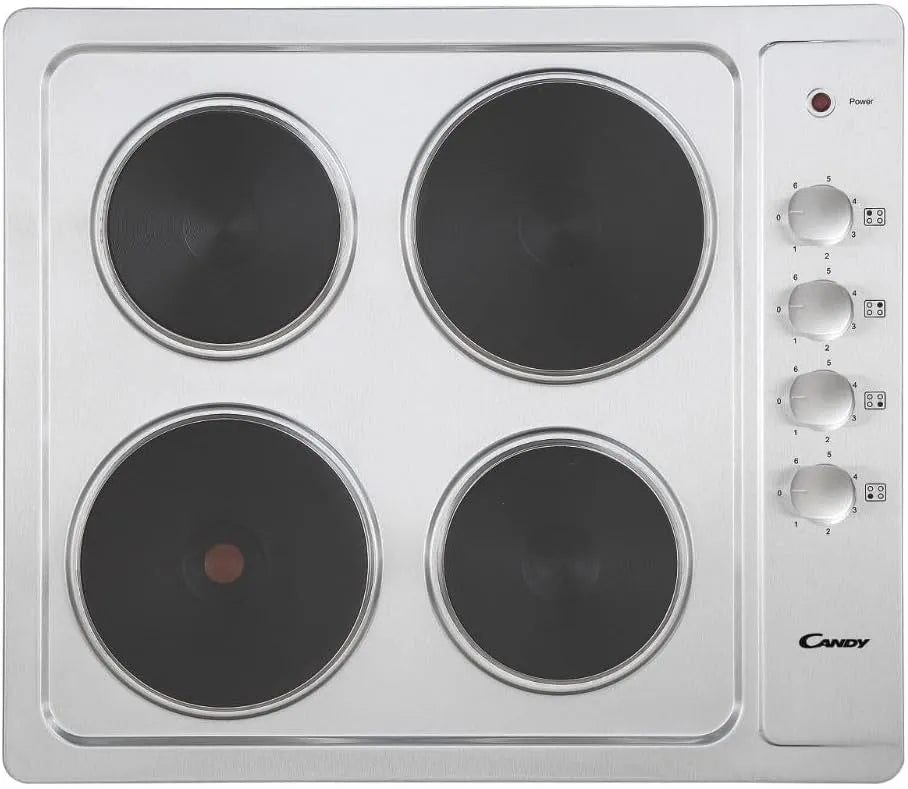 Piano cottura CLE64KX, 60x50 cm, 4K UHD, acciaio inox, Piano cottura 60x50 cm n° 4 piastre inox - CLE64KX