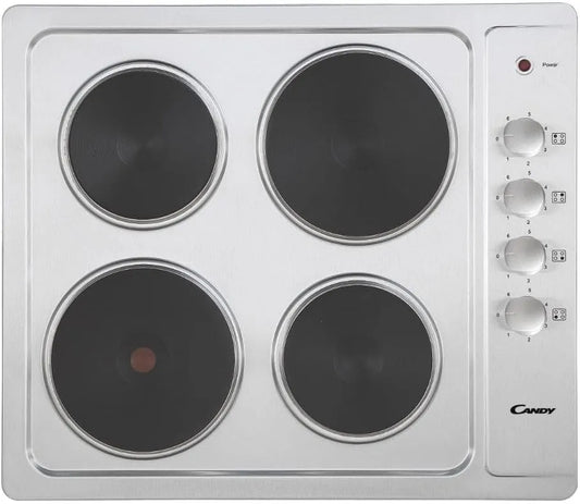 Piano cottura CLE64KX, 60x50 cm, 4K UHD, acciaio inox, Piano cottura 60x50 cm n° 4 piastre inox - CLE64KX