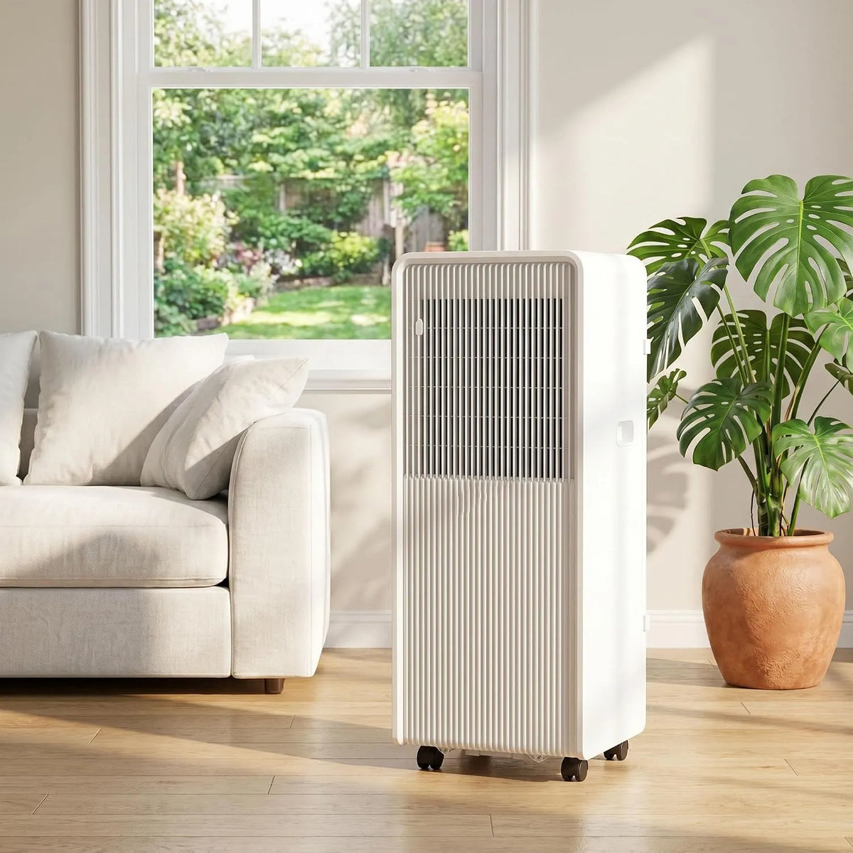 Condizionatore, portatile, oscillazione, Climatizzatore Smart con Raffreddamento Rapido, 11000 BTU, Deumidificatore, modalità Silenziosa, Kit Finestra