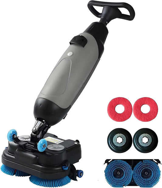 Lavasciuga, 43cm, lavatrice, asciugatrice, professionale, grigio, Lucidatrice E Pulitrice per Pavimenti Multifunzione, Pulizia Profonda di Piastrelle