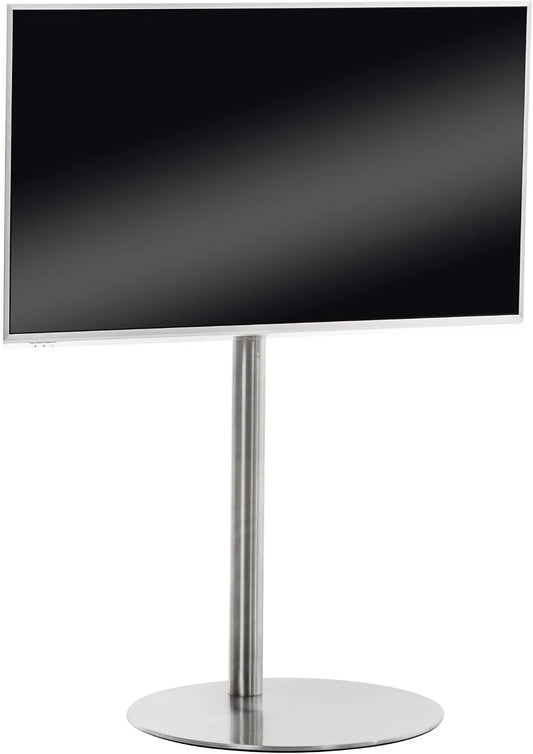 Smart TV, 57 pollici, 100 × 100, televisore, acciaio inox, Portata Fino a 40 kg, Colore:Acciaio Inossidabile, CLP Supporto TV da Pavimento 55-57