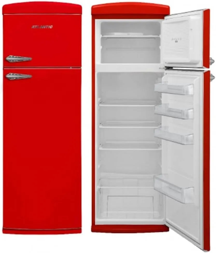 Frigorifero ATBM346R, 63, 5 CM, classe energetica E, rosso, Atlantic Frigorifero Doppia Porta ATBM346R Statico Profondità 63