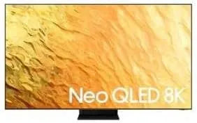 Samsung QE65QN800BT Smart TV, 65 pollici, televisore, 4K UHD, QLED, DVB-T2, acciaio inox, Google Assistant, Alexa e Siri, nero, 2022, Colore Cornice