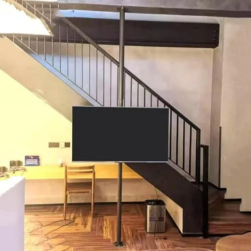 Smart TV, 75 pollici, televisore, montaggio a parete, Supporto TV da Pavimento - Supporto TV telescopico, Supporto a Parete Universale Gir