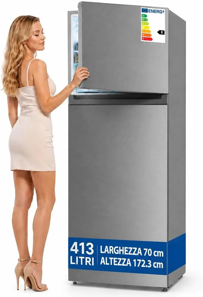 Congelatore, 413 L, 70 x 67 x 172.3 cm, libera installazione, No Frost, freezer verticale, bianco, Bassa Rumorosità, Grigio