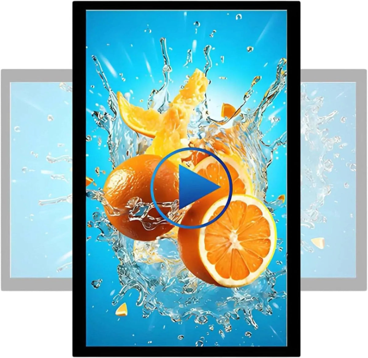 Prodotto display commerciale da 43 pollici per ristoranti, Schermo pubblicitario digitale, bar, saloni e negozi, telecomando e rilascio USB, da parete