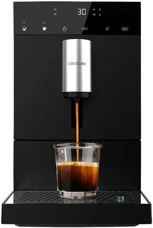 Cecotec 150g Macchina da caffè, 1 L, 1450 W, ampio serbatoio, 19 Bar, Superautomatica, Serbatoio Acqua 1, 1L, Thermoblock, Pulizia Automatica