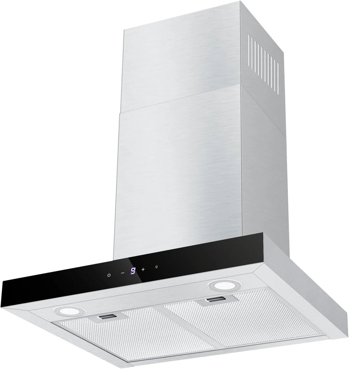 Cappa aspirante, 60 cm, 700 m3/h, cappa da cucina, touch, acciaio inox, 9 livelli di controllo Soft Touch e luce LED da 2 W