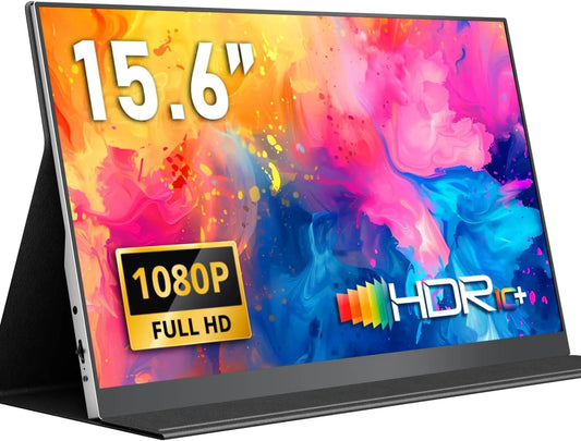 Monitor, 15, 6 pollici, Yodoit, portatile, Full HD, pannello IPS, 6' Display IPS FHD 1920x1080P