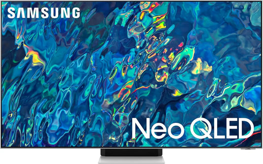 Samsung QE55QN95BAT Smart TV, 55 pollici, televisore, 4K UHD, QLED, DVB-T2, Google Assistant, Alexa e Siri, argento, 2022, Bright Silver
